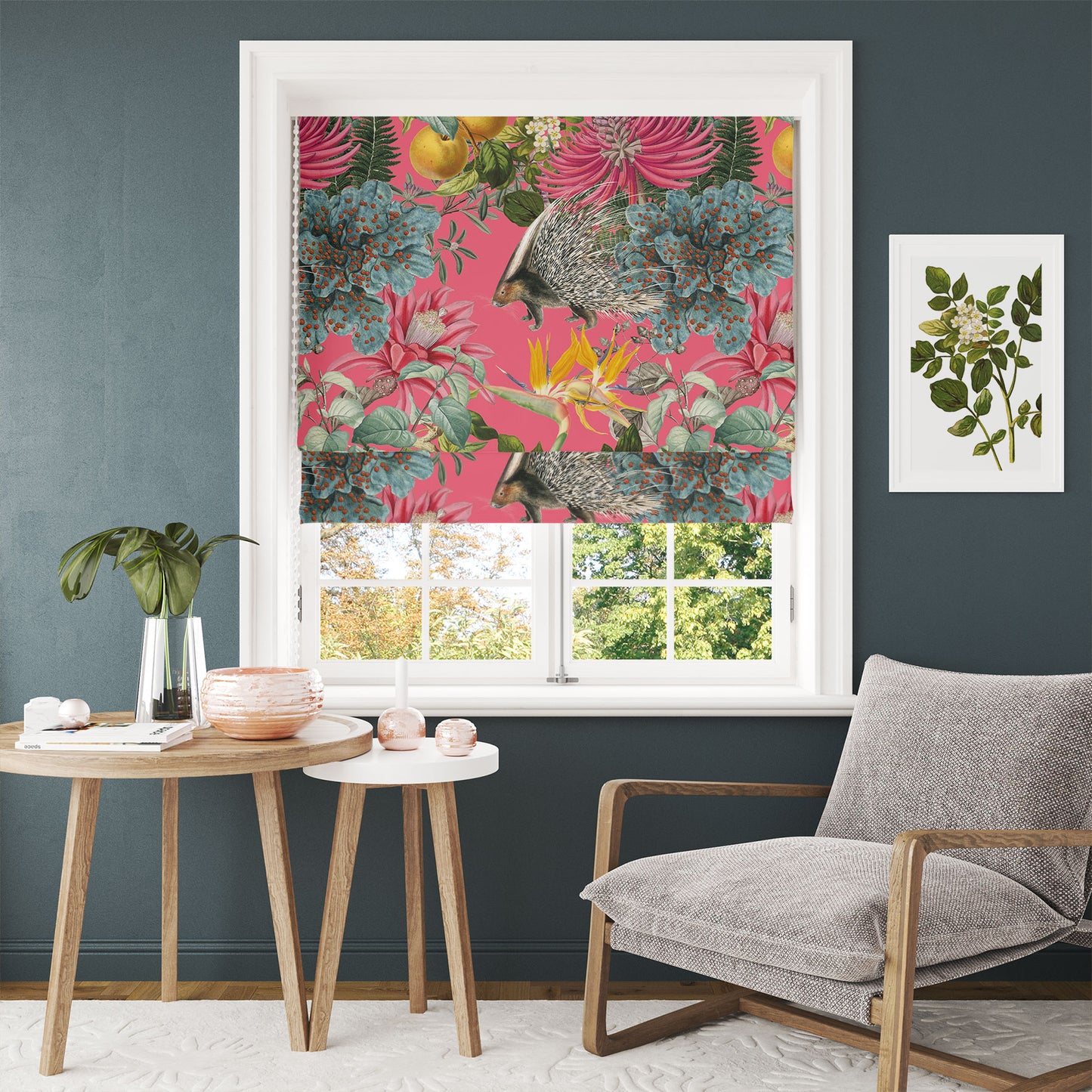 FABRIC BY THE METRE ~ Porcupine Paradise in Pink