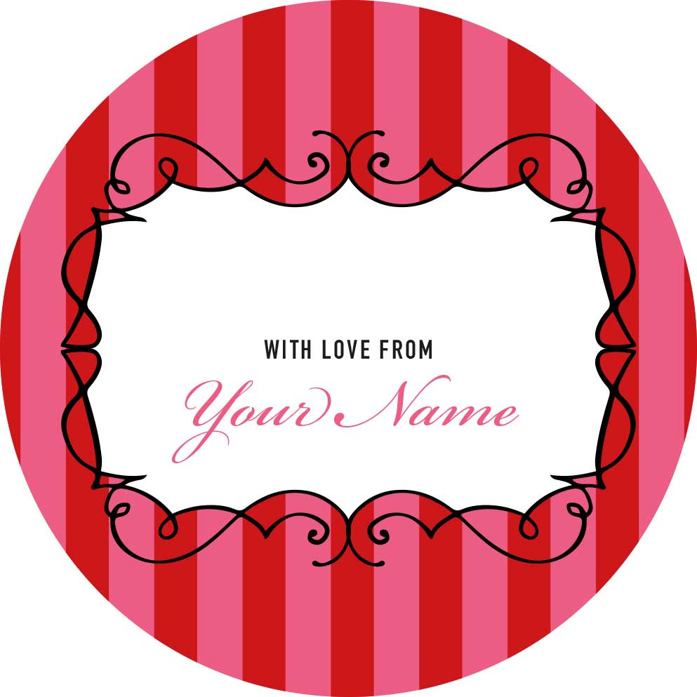 Candy Stripe Gifting Stickers