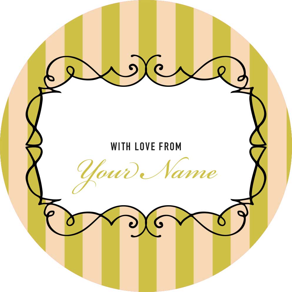 Candy Stripe Gifting Stickers