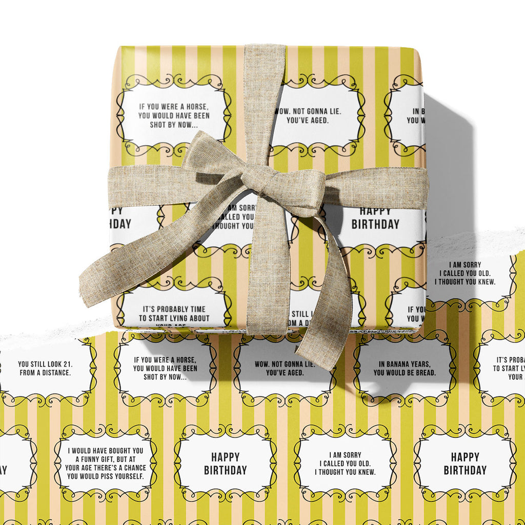 DARK SIDE WRAPPING PAPER ~ One for those who are over the hill
