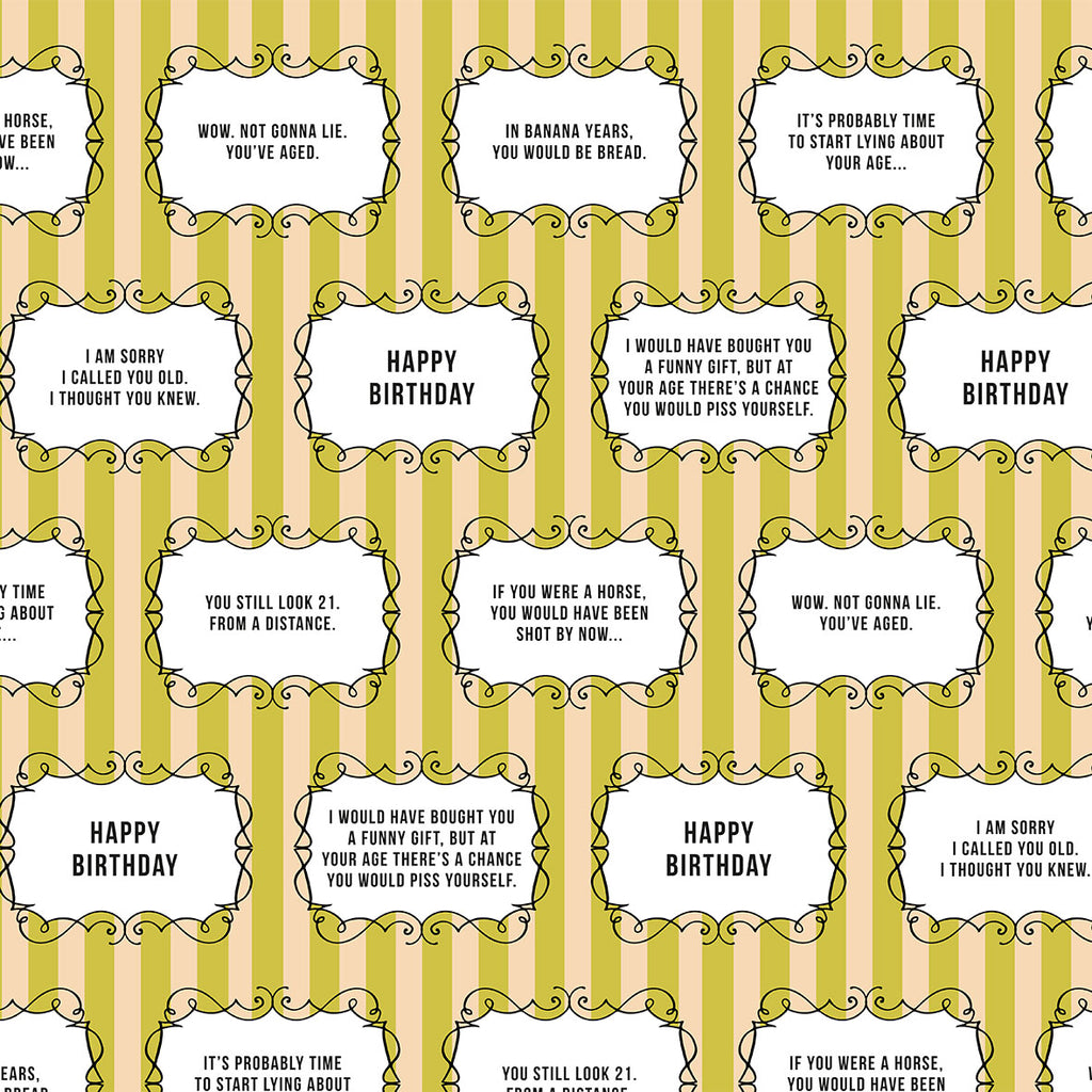 DARK SIDE WRAPPING PAPER ~ One for those who are over the hill