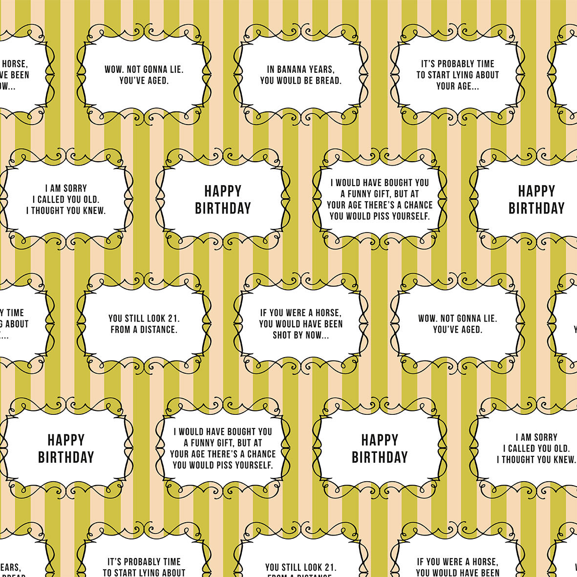 DARK SIDE WRAPPING PAPER ~ One for those who are over the hill