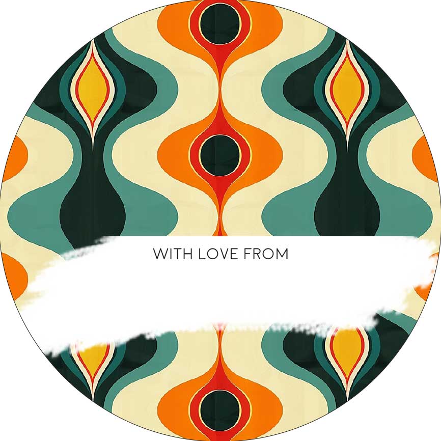 Funky Retro Gifting Stickers