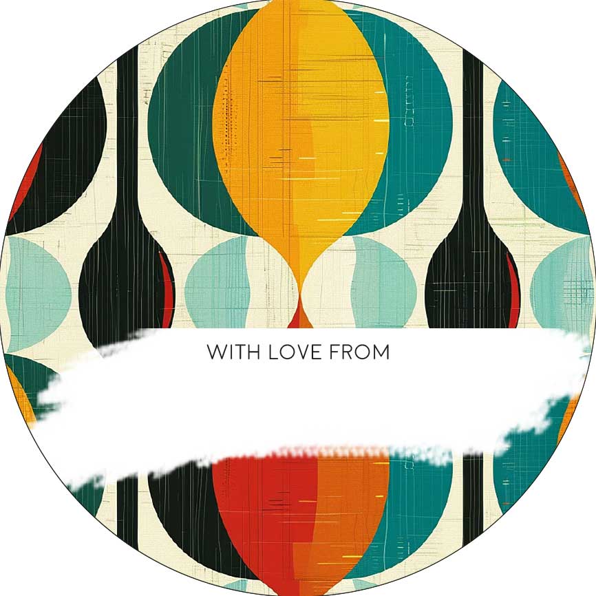 Funky Retro Gifting Stickers