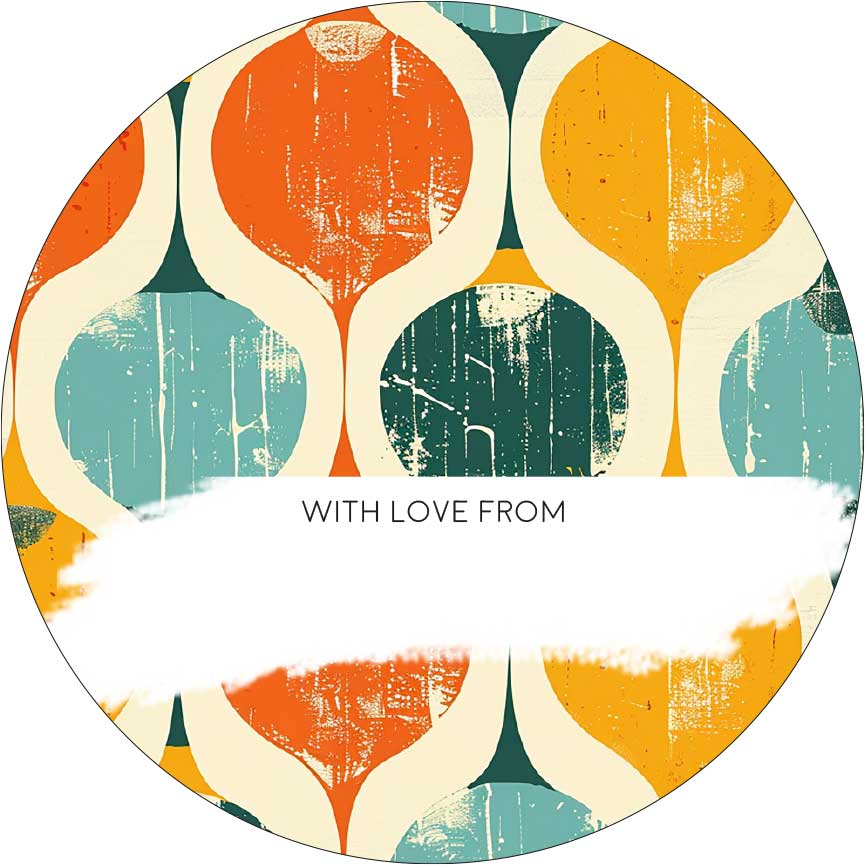 Funky Retro Gifting Stickers