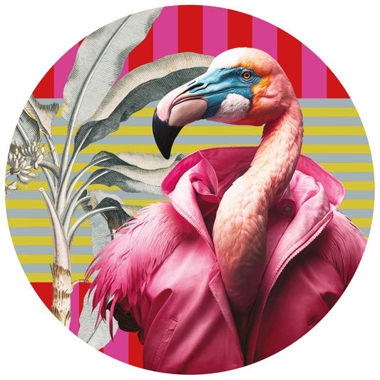 LICENSE DISC STICKER ~ Flamingo Fantasy