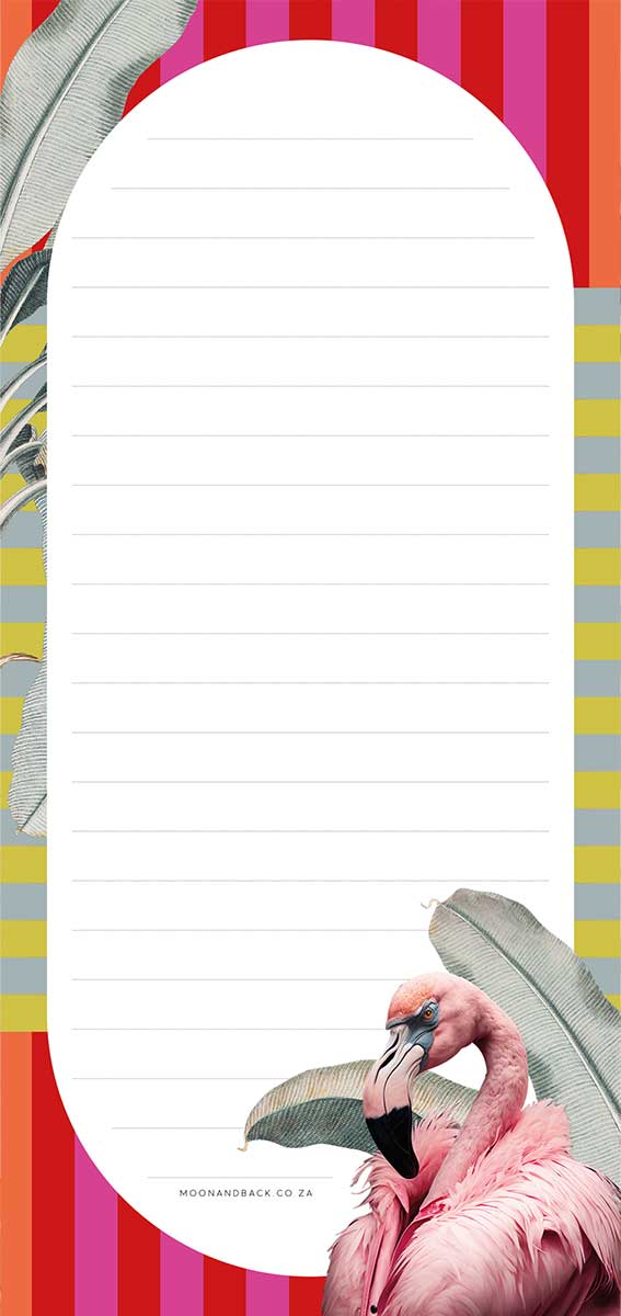 SWEET LITTLE FRIDGE NOTES ~ Flamingo Fantasy