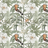 FABRIC BY THE METRE ~ Hoopoe White