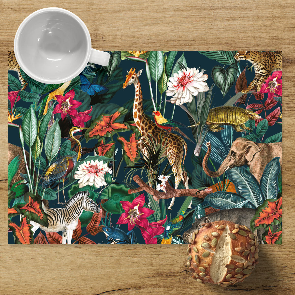 REUSABLE PLACEMATS [4] ~ Jungle Wild