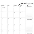 2026 A3 DESK Calendar (unmagnetised)