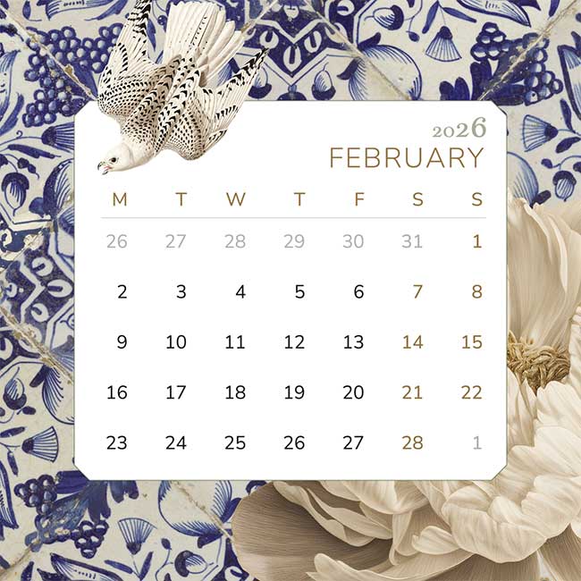 Mini Desk Calendar 2026