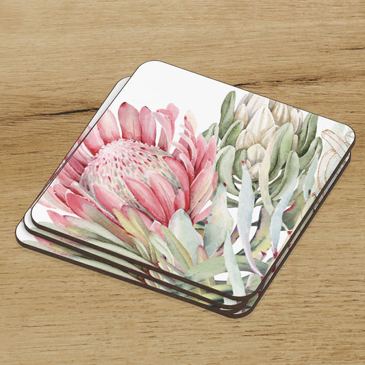 COASTERS ~ Protea [set of 4]