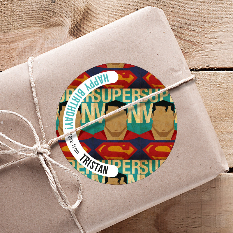 Superhero Gifting Stickers