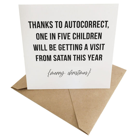 CHRISTMAS DARK SIDE GIFT CARD ~ Autocorrect