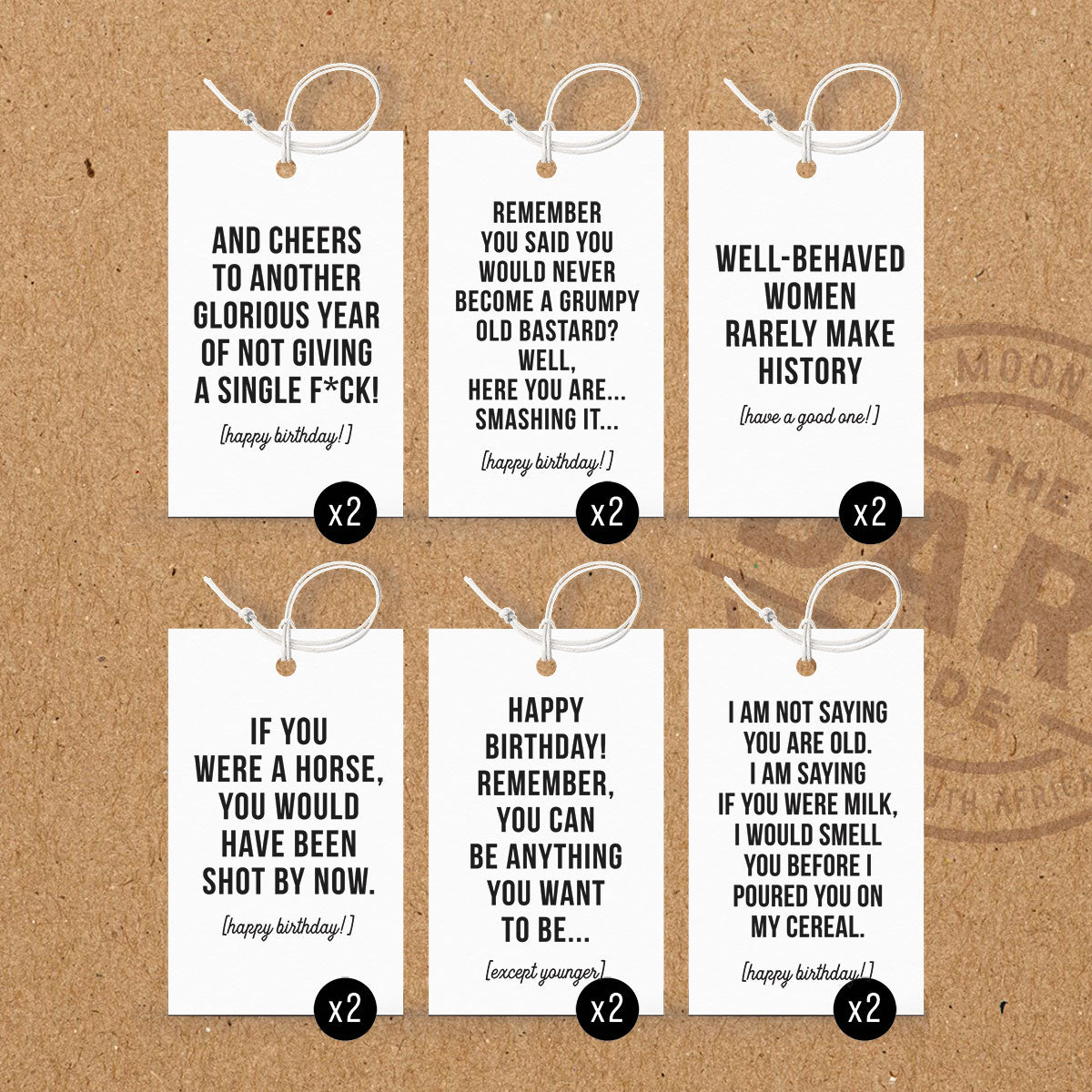 DARK SIDE GIFT TAGS - The Birthday Collection
