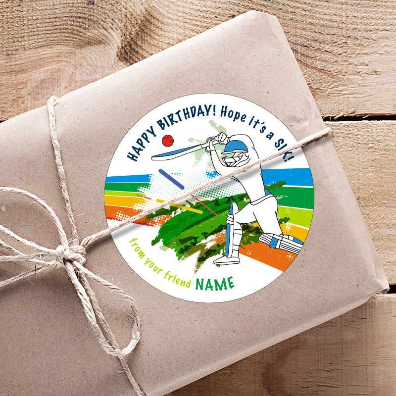 Cricket Crazy Gifting Stickers