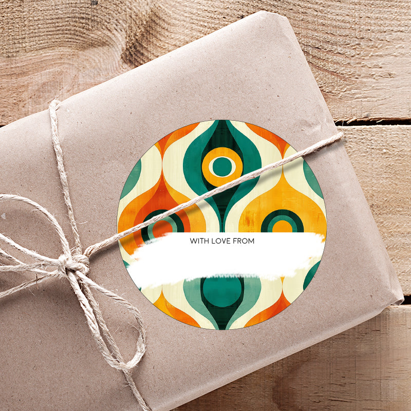 Funky Retro Gifting Stickers