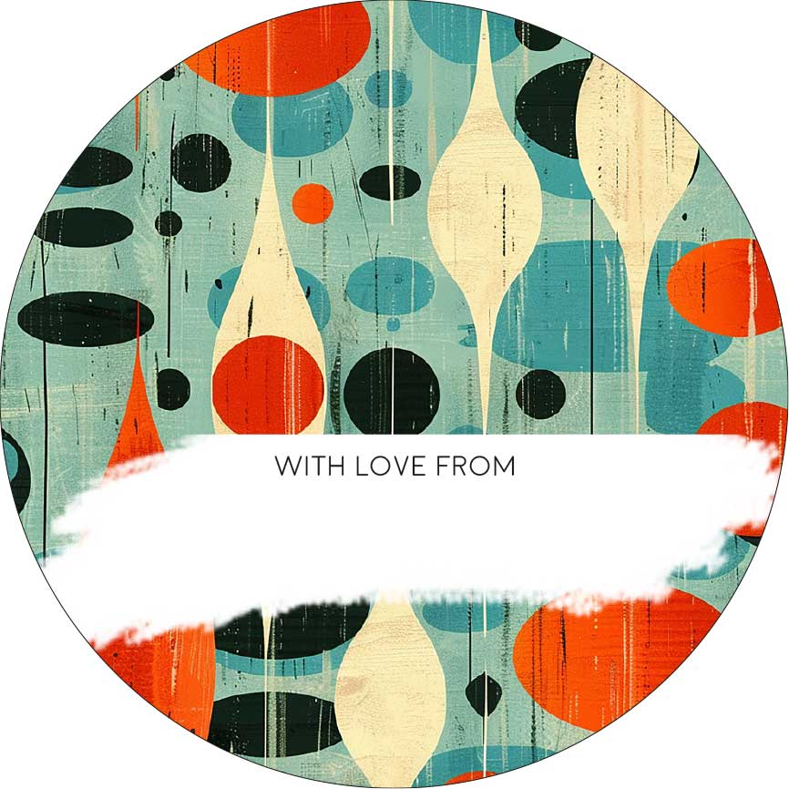 Funky Retro Gifting Stickers