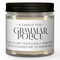 DARK SIDE CANDLE - A Candle for Grammar Police