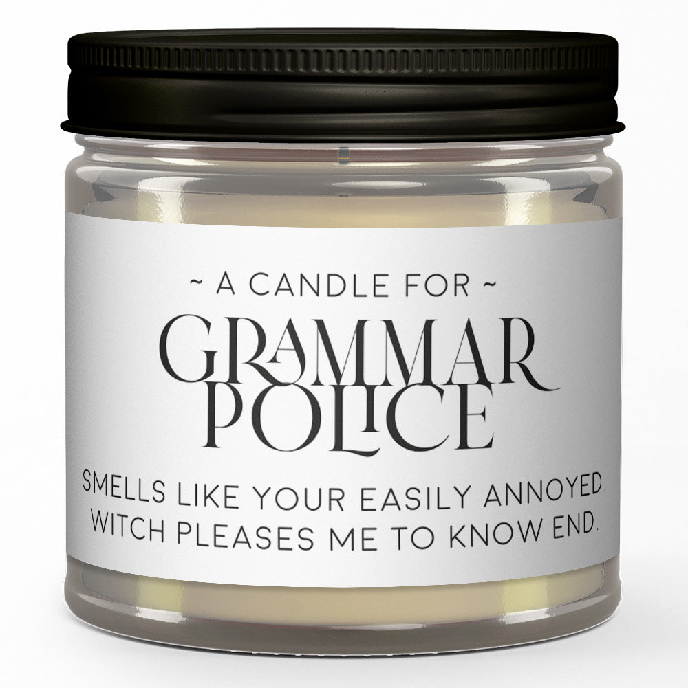 DARK SIDE CANDLE - A Candle for Grammar Police