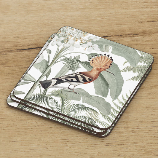 PRE-ORDER - COASTERS ~ Happy Little Hoopoe [set of 4]