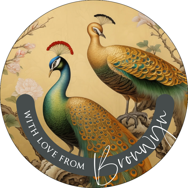 Peacock Fantasia Gifting Stickers