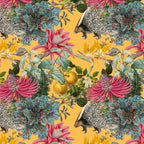 FABRIC BY THE METRE ~ Porcupine Paradise in Yellow
