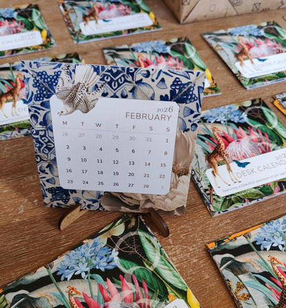 Mini Desk Calendar 2026