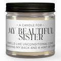 DARK SIDE CANDLE - A Candle for My Beautiful Sister