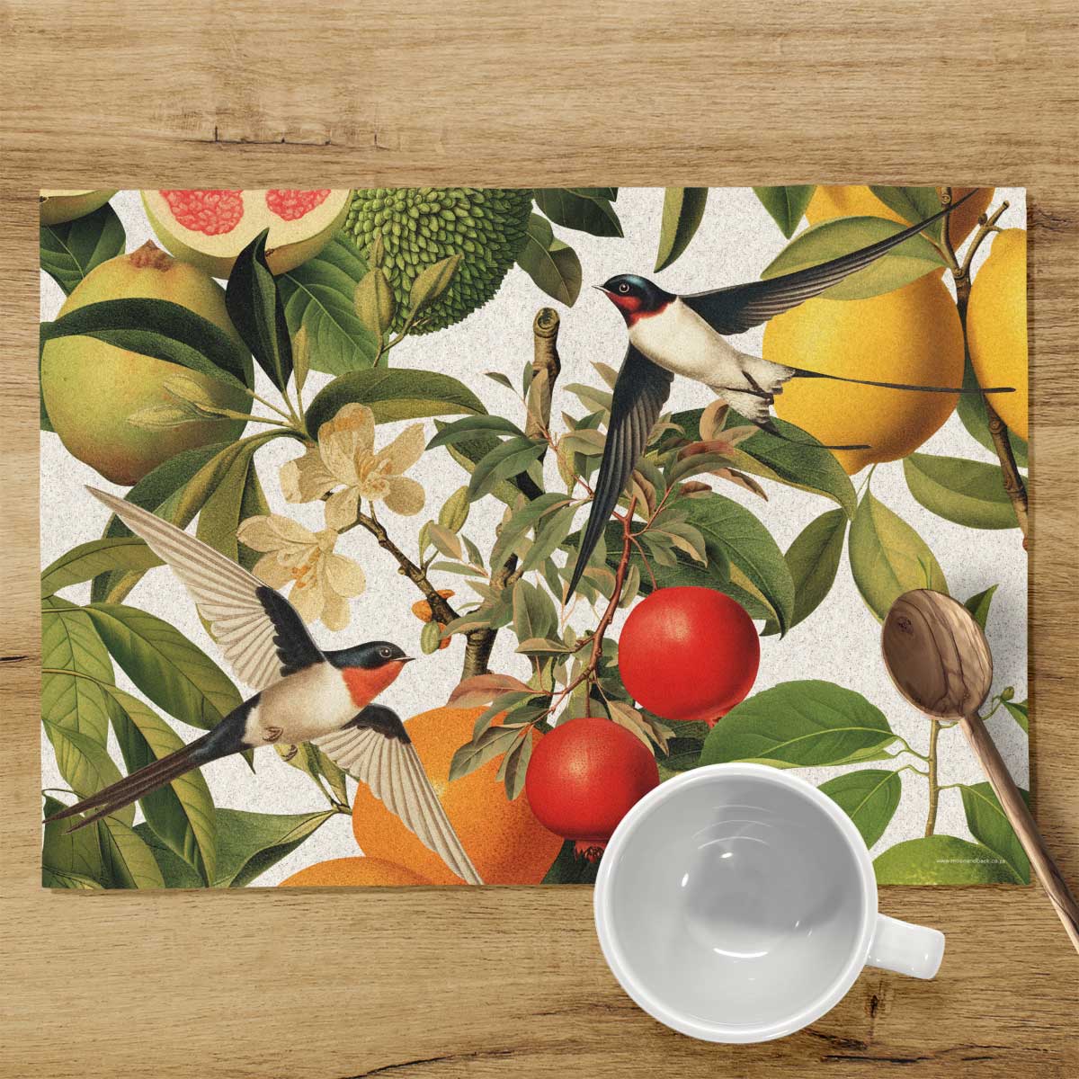 REUSABLE PLACEMATS [4] ~ Swallows