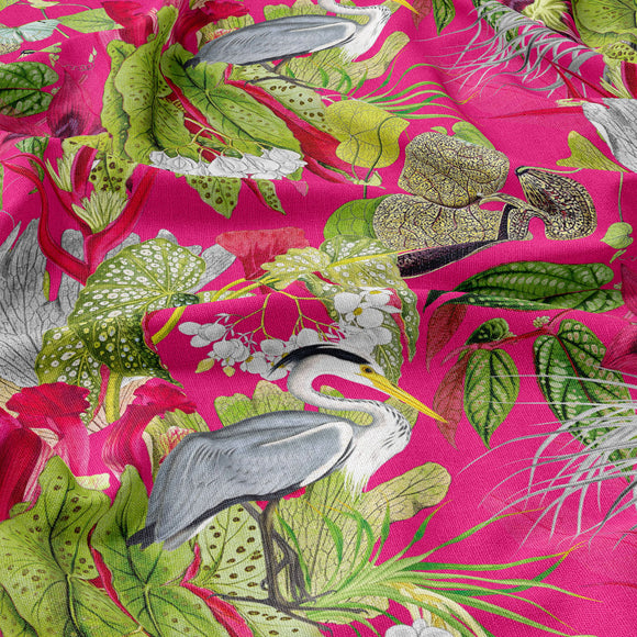 FABRIC BY THE METRE ~ Fuschia & Lime Pink