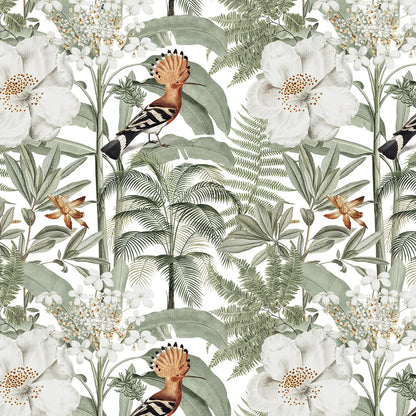 WRAPPING PAPER ~ Hoopoe White [5 sheets]