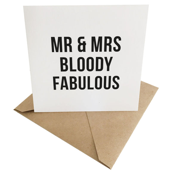 DARK SIDE GIFT CARD ~ Mr & Mrs