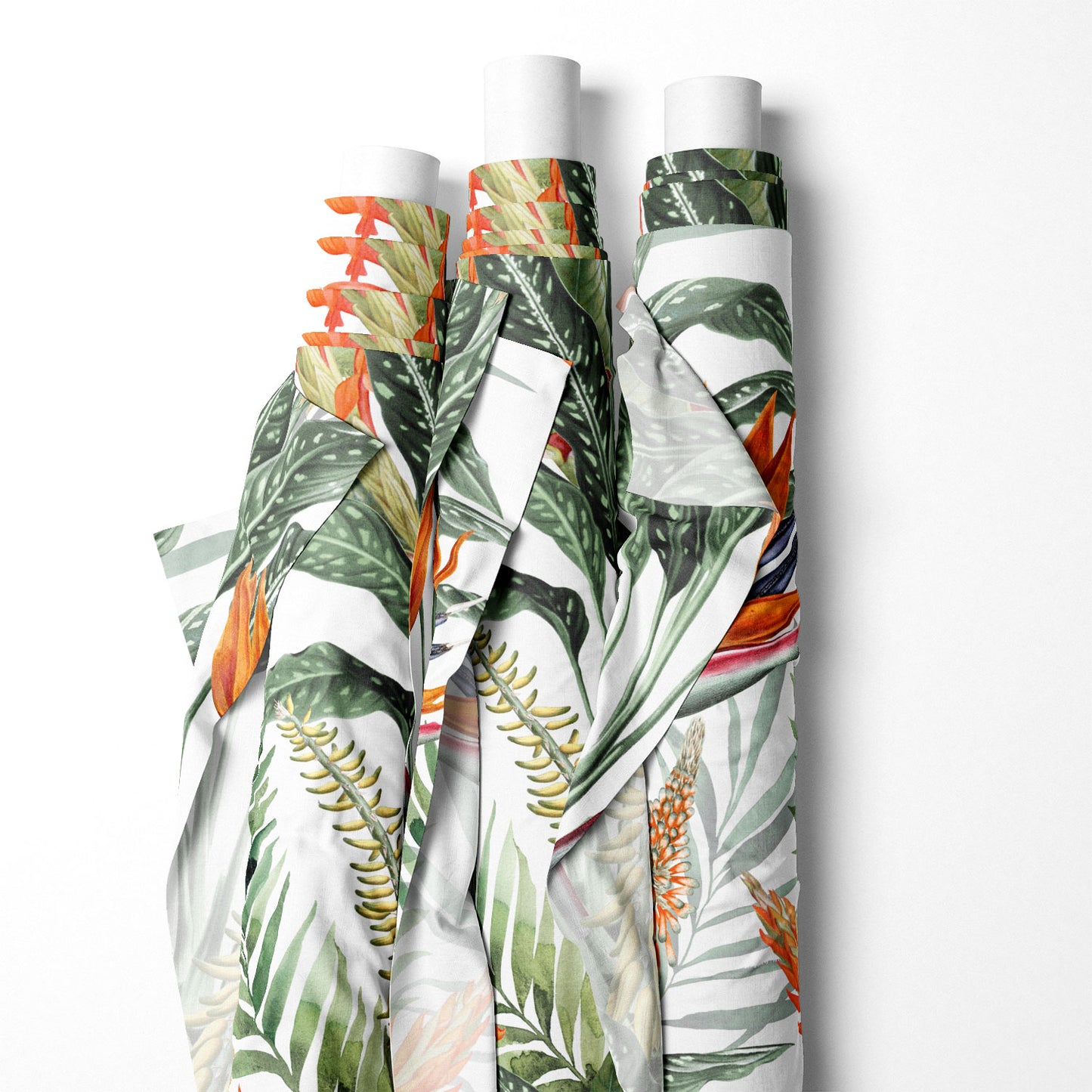 FABRIC BY THE METRE ~ Paradise Found White