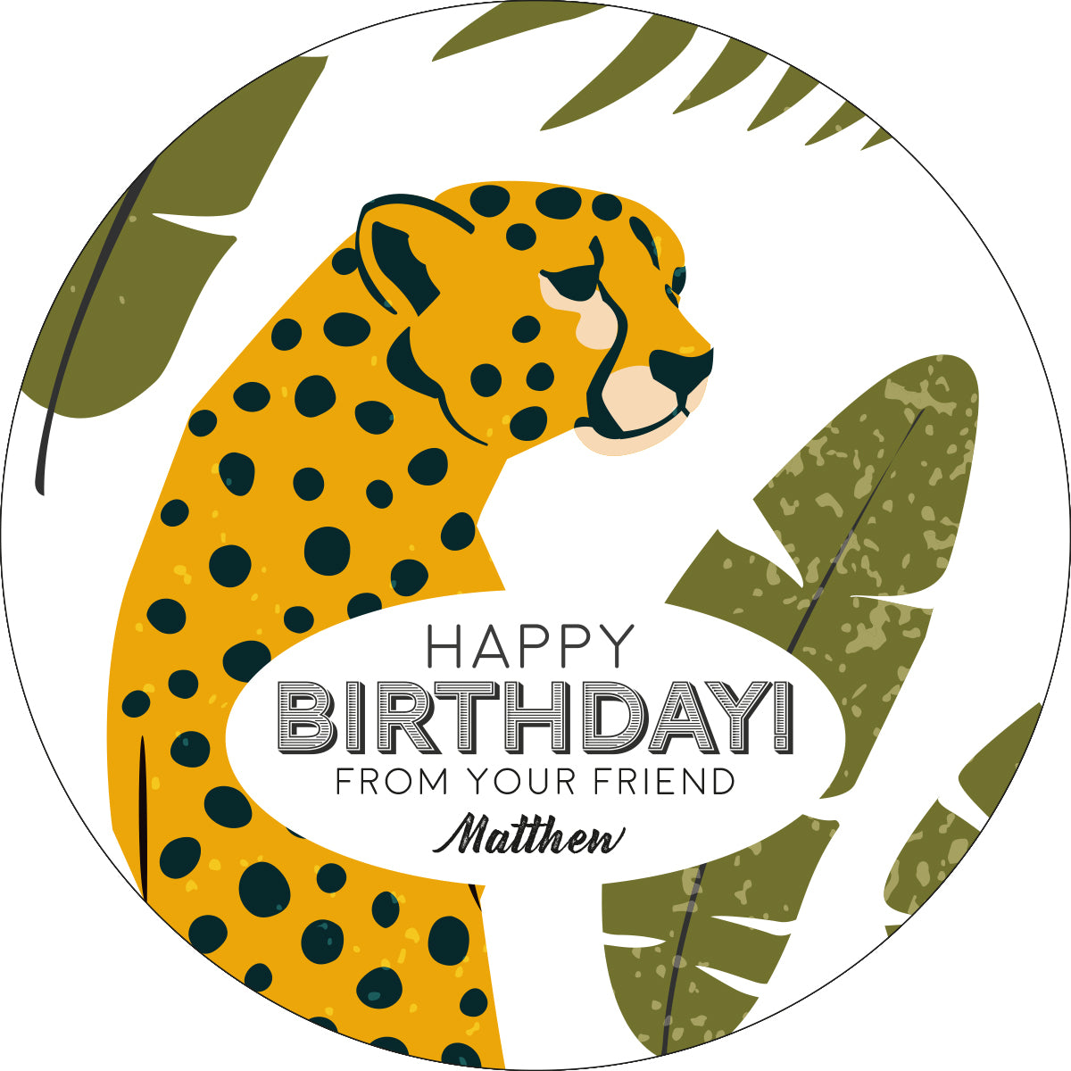 Cheetah Gifting Stickers