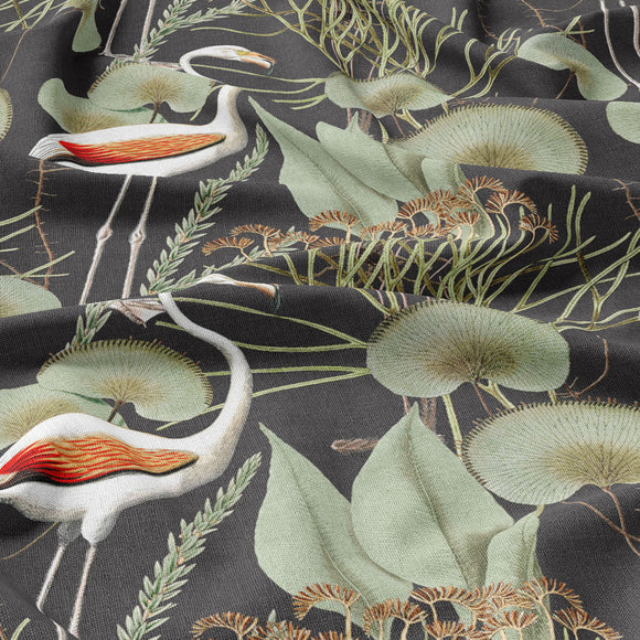 FABRIC BY THE METRE ~ Flamingo Grey