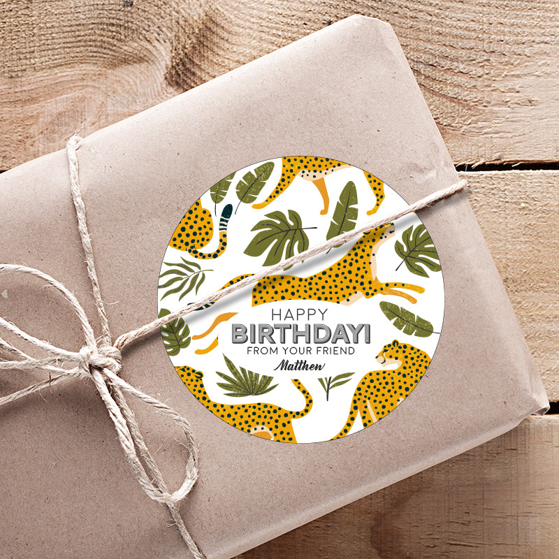 Cheetah Gifting Stickers