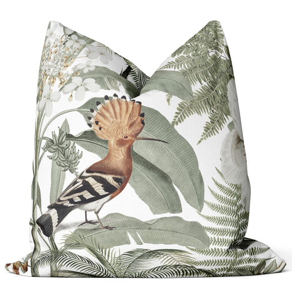 HOOPOE WHITE Scatter Cover in Cotton