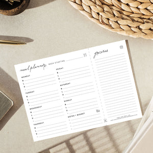 A4 Meal Planner ~ Free to print at home