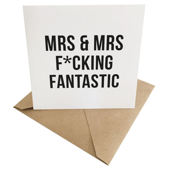 DARK SIDE GIFT CARD ~ Mrs & Mrs