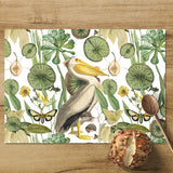 REUSABLE PLACEMATS [4] ~ Pelican & the Pear