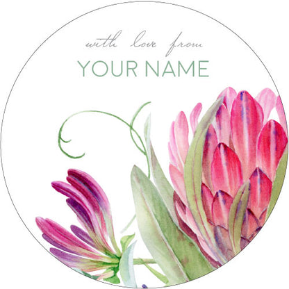 Protea Rose Gifting Stickers