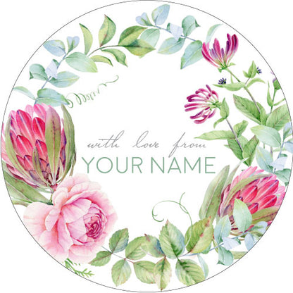 Protea Rose Gifting Stickers