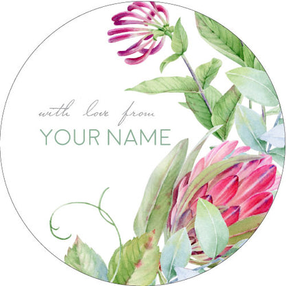 Protea Rose Gifting Stickers